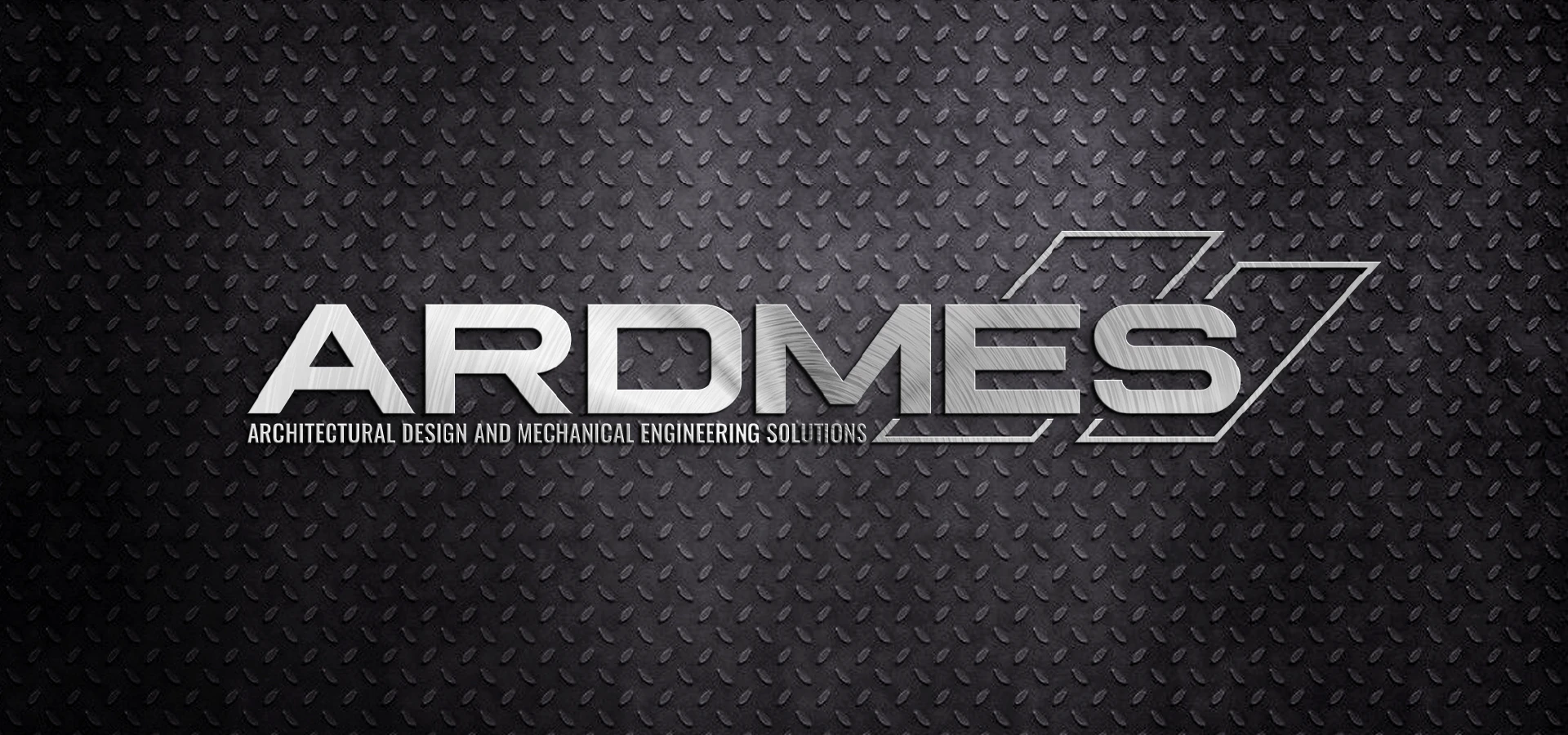 Logotipo con textura y acabados metálicos para la empresa Ardmes