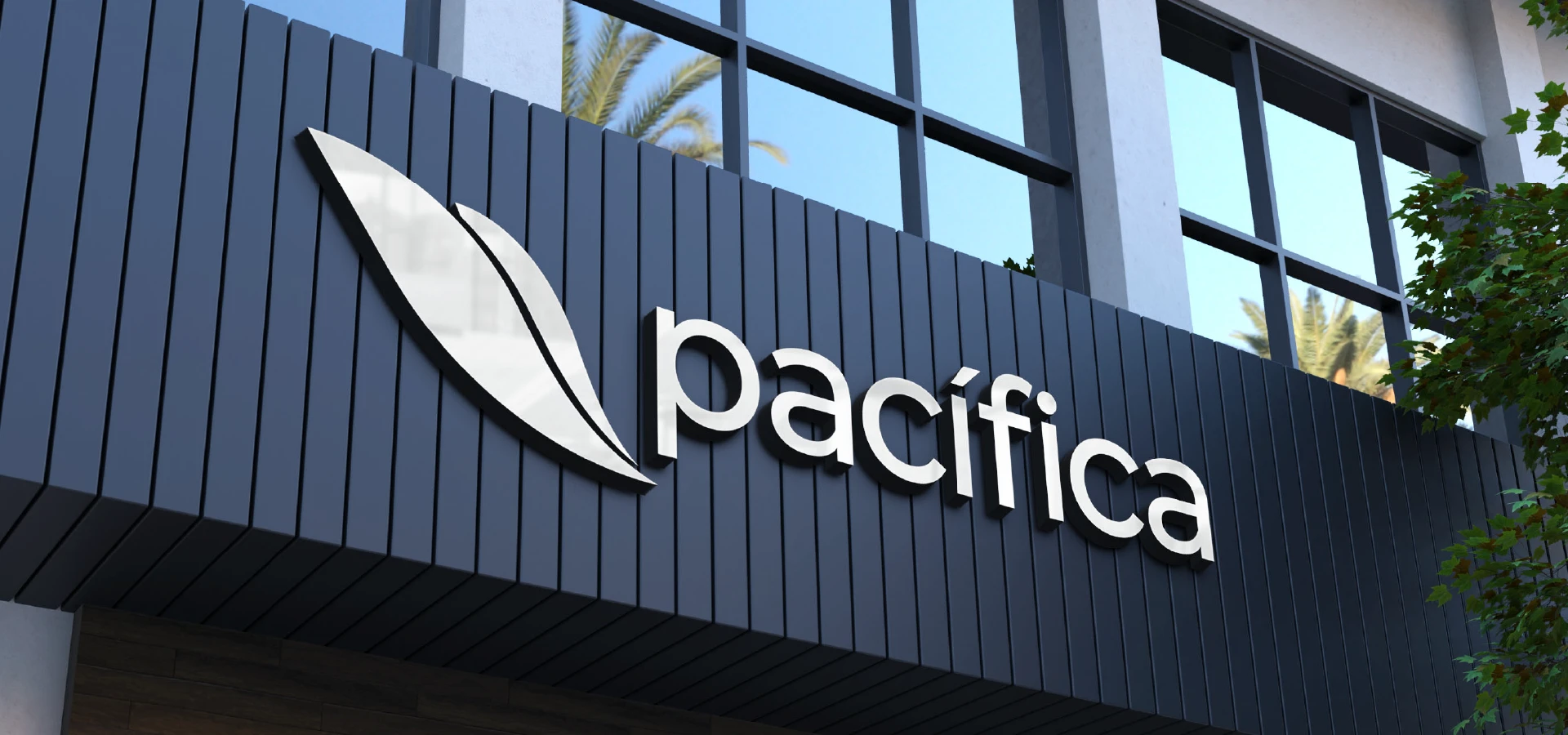 Fachada del edificio de las oficinas de Pacífica de Aviación